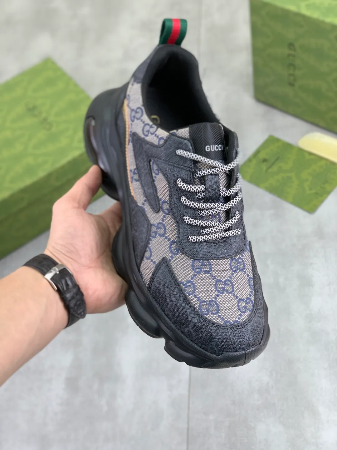 Men's men's shoes 💰P440💰 [New model] (GUCCI) official website's latest 🎁🎁casual and fashionable men's shoes 👟, hot style 💥 style is simple and elegant, exclusive for trendy men. Unique official website's latest brand double G elements Original 👑Gucci decoration, fashionable and generous, the fabric is original frosted calfskin✅Fully imported first-layer pigskin lining, the official website specifies wear-resistant, lightweight original rubber casual outsole, the classic model is taken in real life🎬38-44 4️⃣ colors available